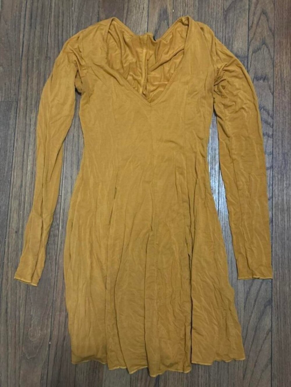 Forever 21 Women's Yellow and Tan Dress